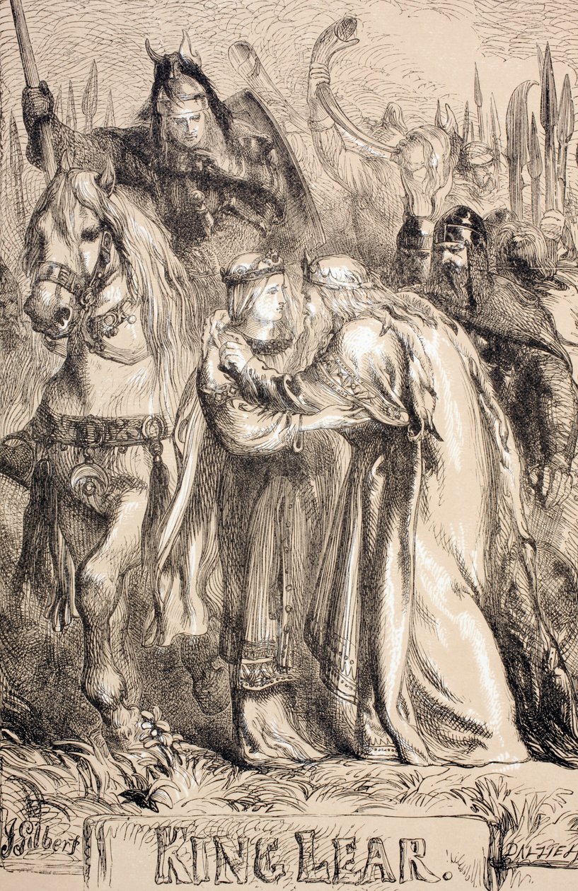 Lear király, 1890 alkotó: John Gilbert