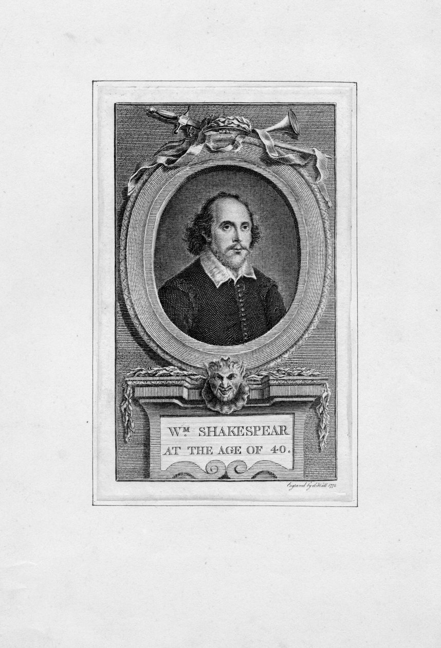vésett portré alkotó: John Hall