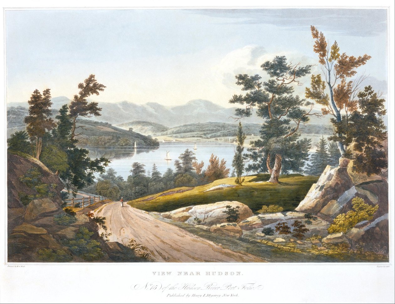 Kilátás Hudson közelében alkotó: John Hill