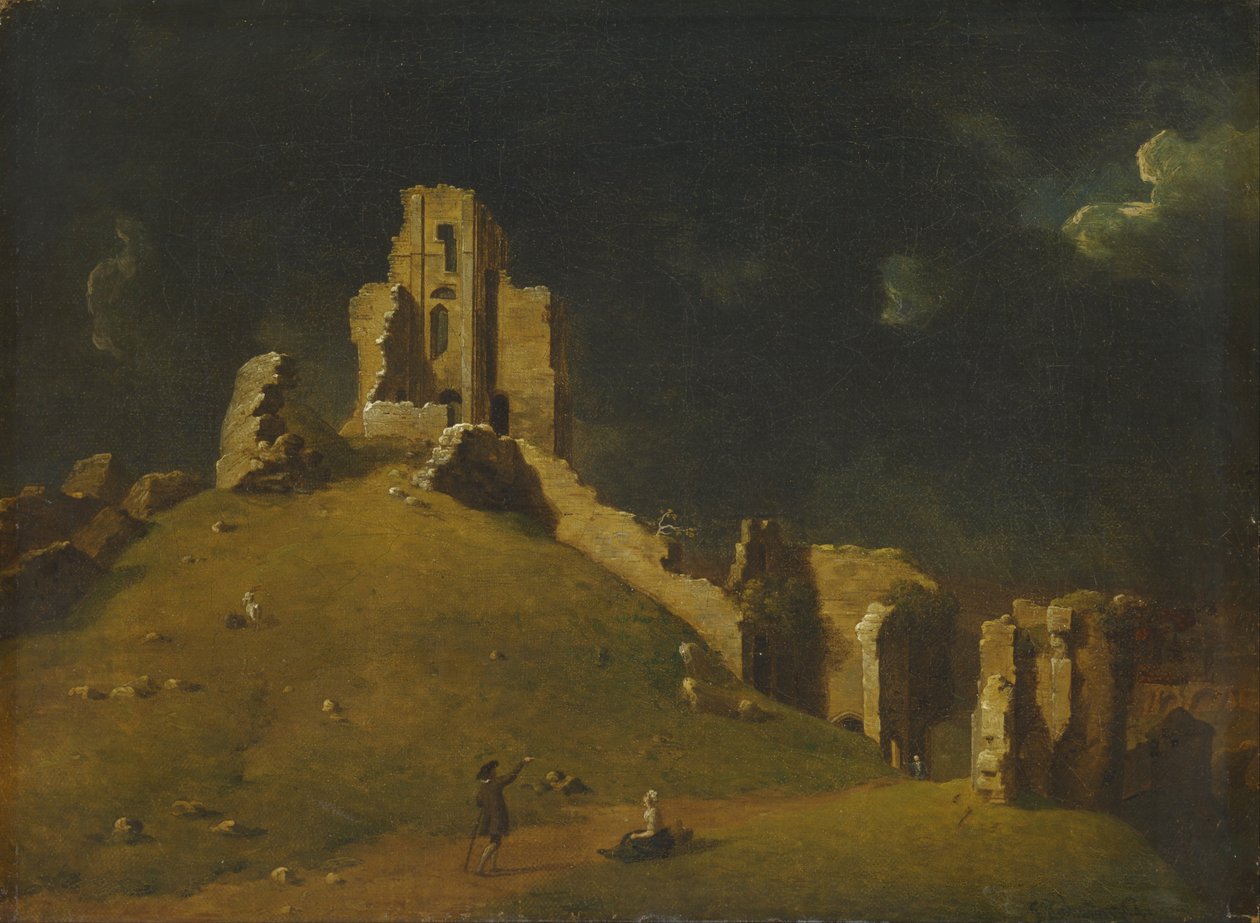 Corfe kastély, Dorset alkotó: John Inigo Richards