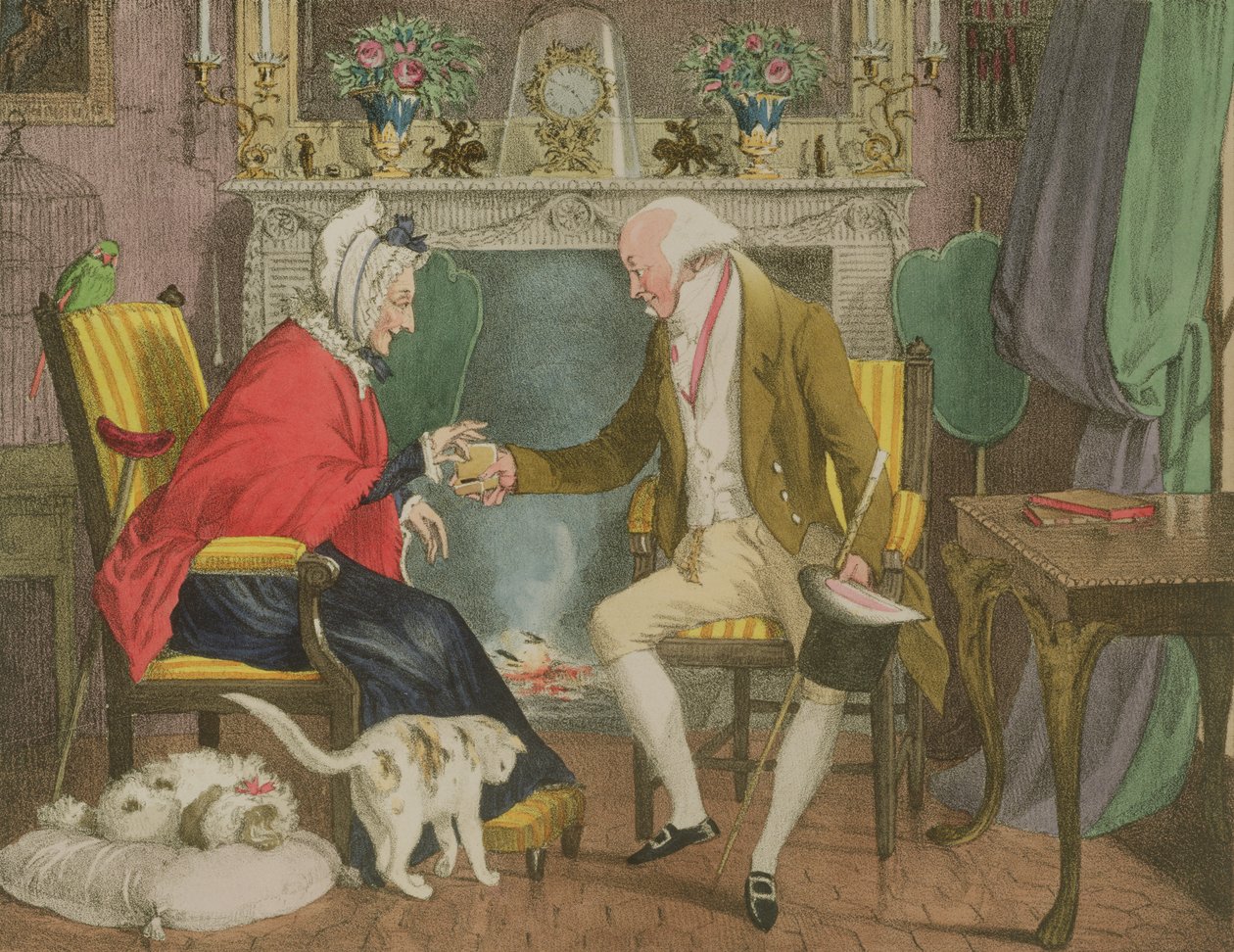 A csipetnyi tubák, kocsma. Írta: Rodwell és Martin, 1821 alkotó: John James Chalon