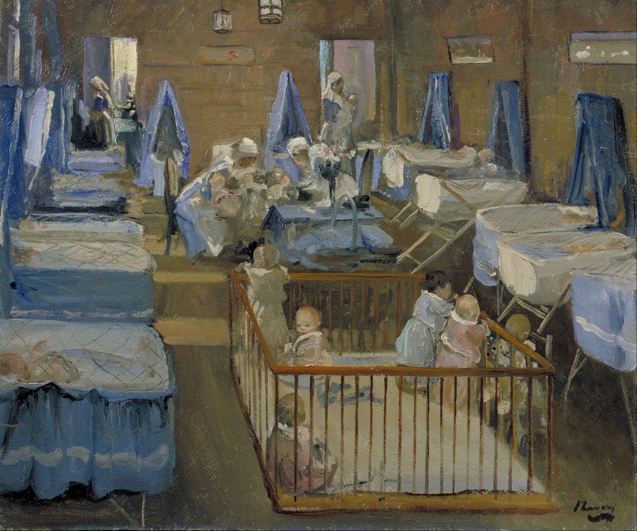 Lady Henrys Crêche, Woolwich alkotó: John Lavery