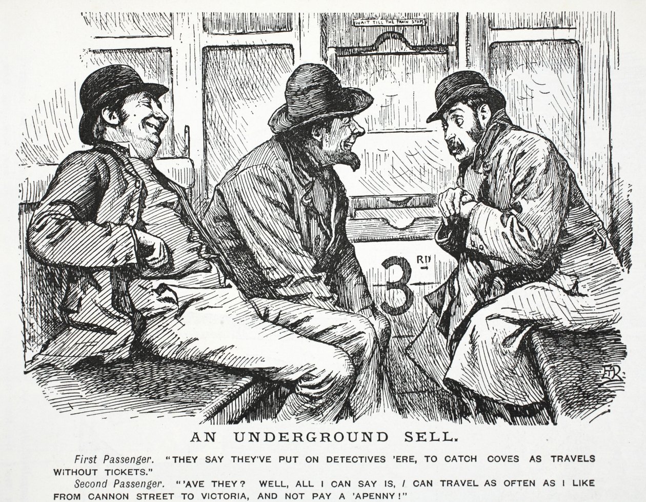 Egy földalatti eladás alkotó: John Leech