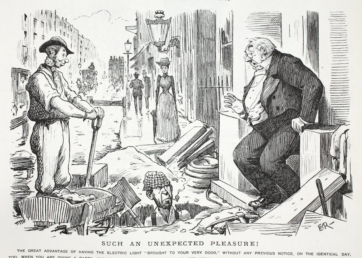 Micsoda váratlan öröm! alkotó: John Leech