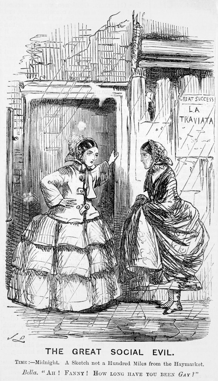A nagy társadalmi gonoszság, Punch, 1857 alkotó: John Leech