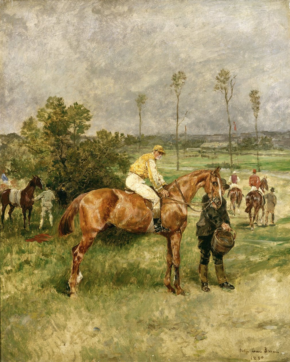 Kezdés előtt, 1890 alkotó: John Lewis Brown