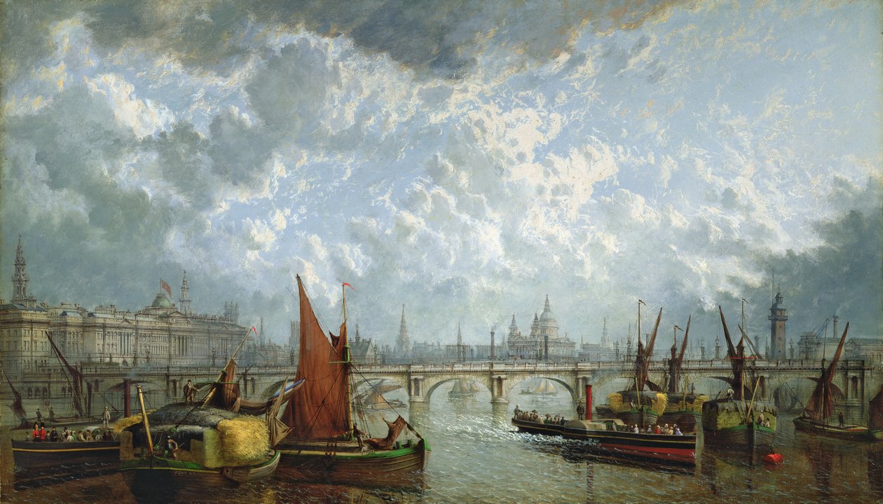 A Waterloo híd a Temze felől alkotó: John MacVicar Anderson