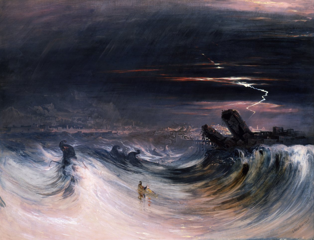 A gumiabroncs megsemmisítése alkotó: John Martin