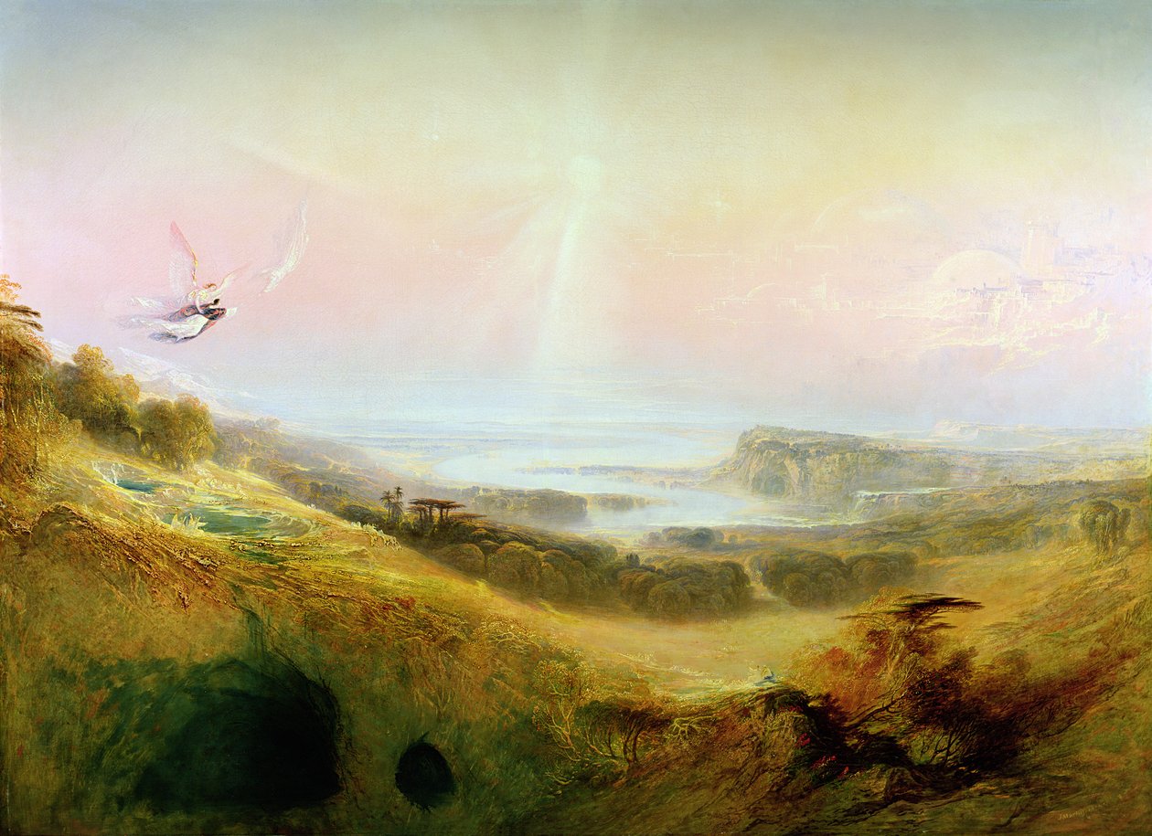Az égi város és a boldogság folyója, 1841 alkotó: John Martin