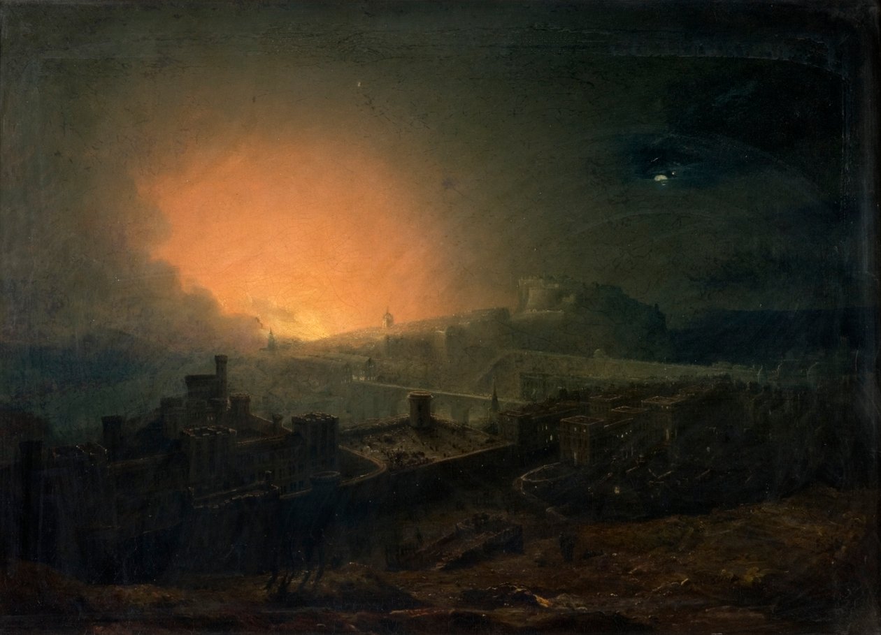 The Fire, Edinburgh alkotó: John Martin