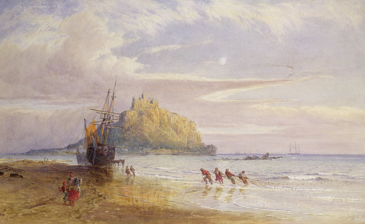 Egy szeptemberi este, Szent Mihály-hegy, Cornwall alkotó: John Mogford