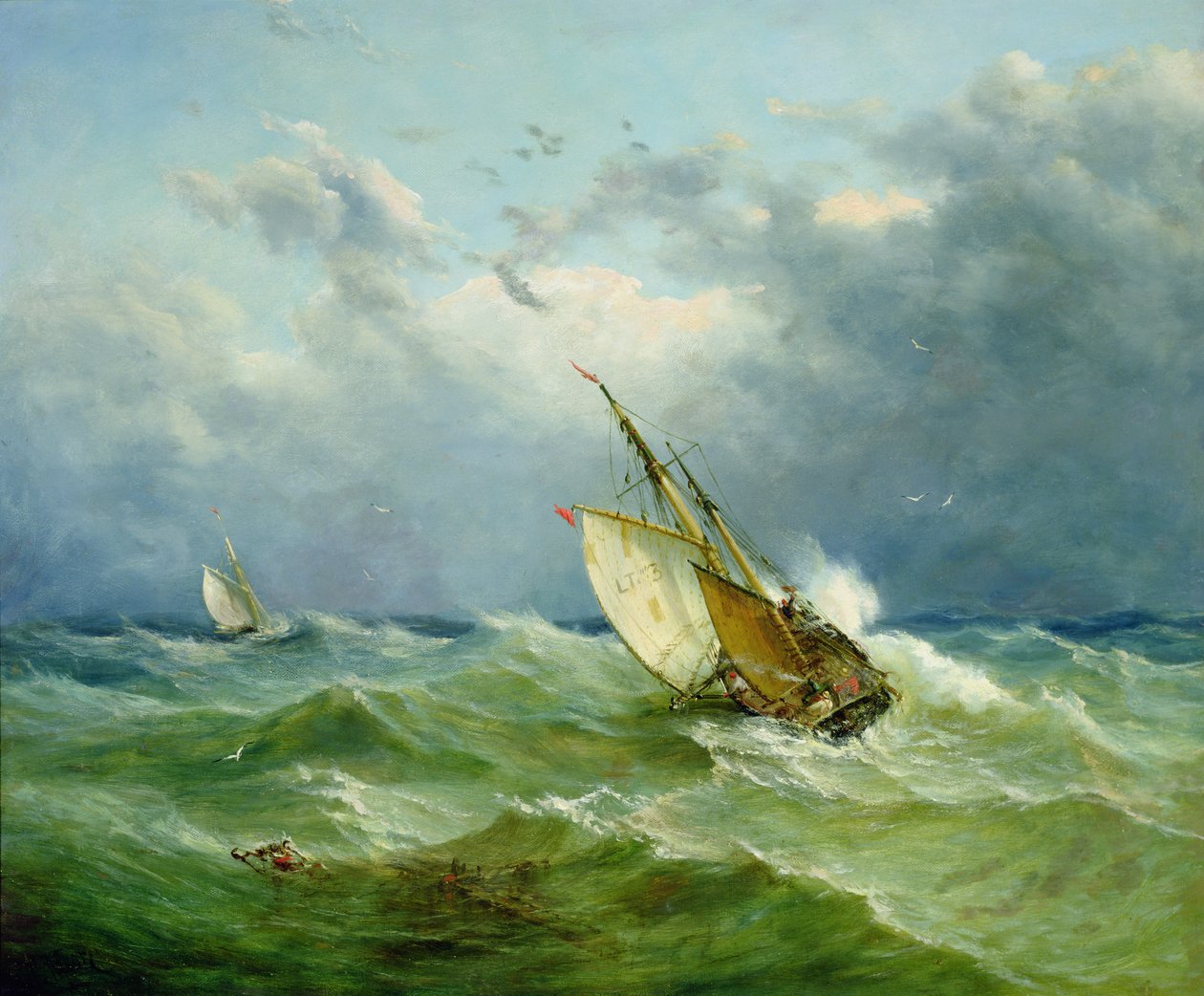 Lowestoft Trawler zord időben alkotó: John Moore