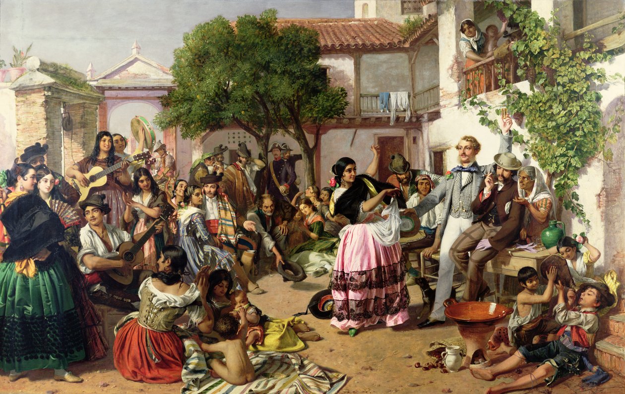 Élet a cigányok között, Sevilla, 1853 alkotó: John Phillip