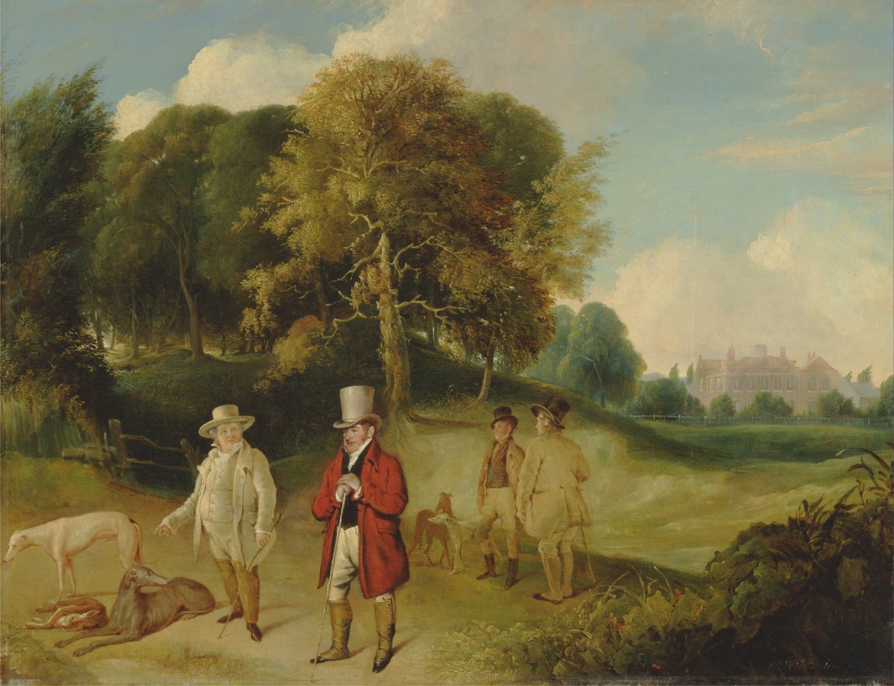 J.M.W. Turner és Walter Fawkes a Farnley Hallban alkotó: John Robert Wildman