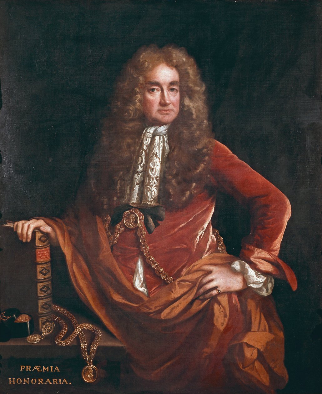 Elias Ashmole arcképe (1617-1692) alkotó: John Riley