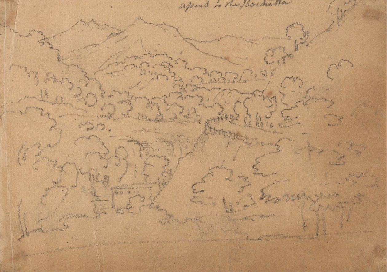 Feljutás a Bocchetta -ba alkotó: John Robert Cozens