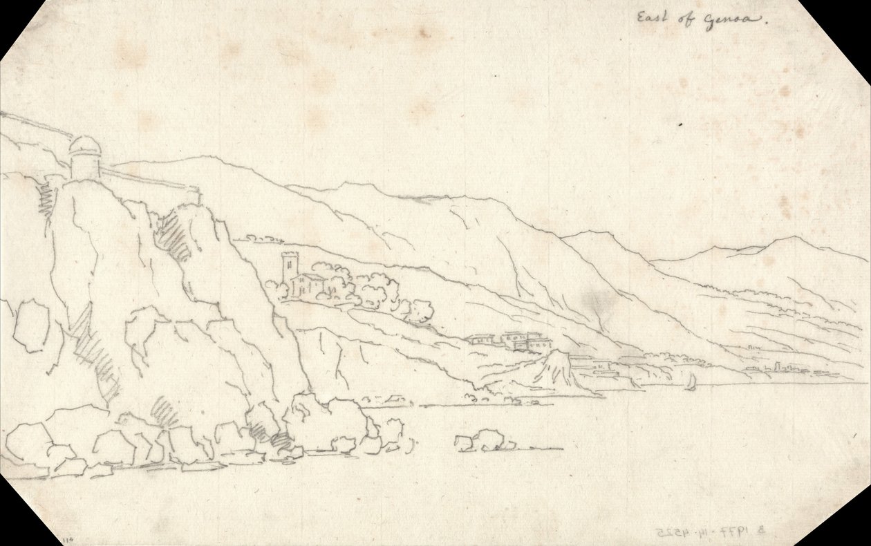 Genovától keletre alkotó: John Robert Cozens