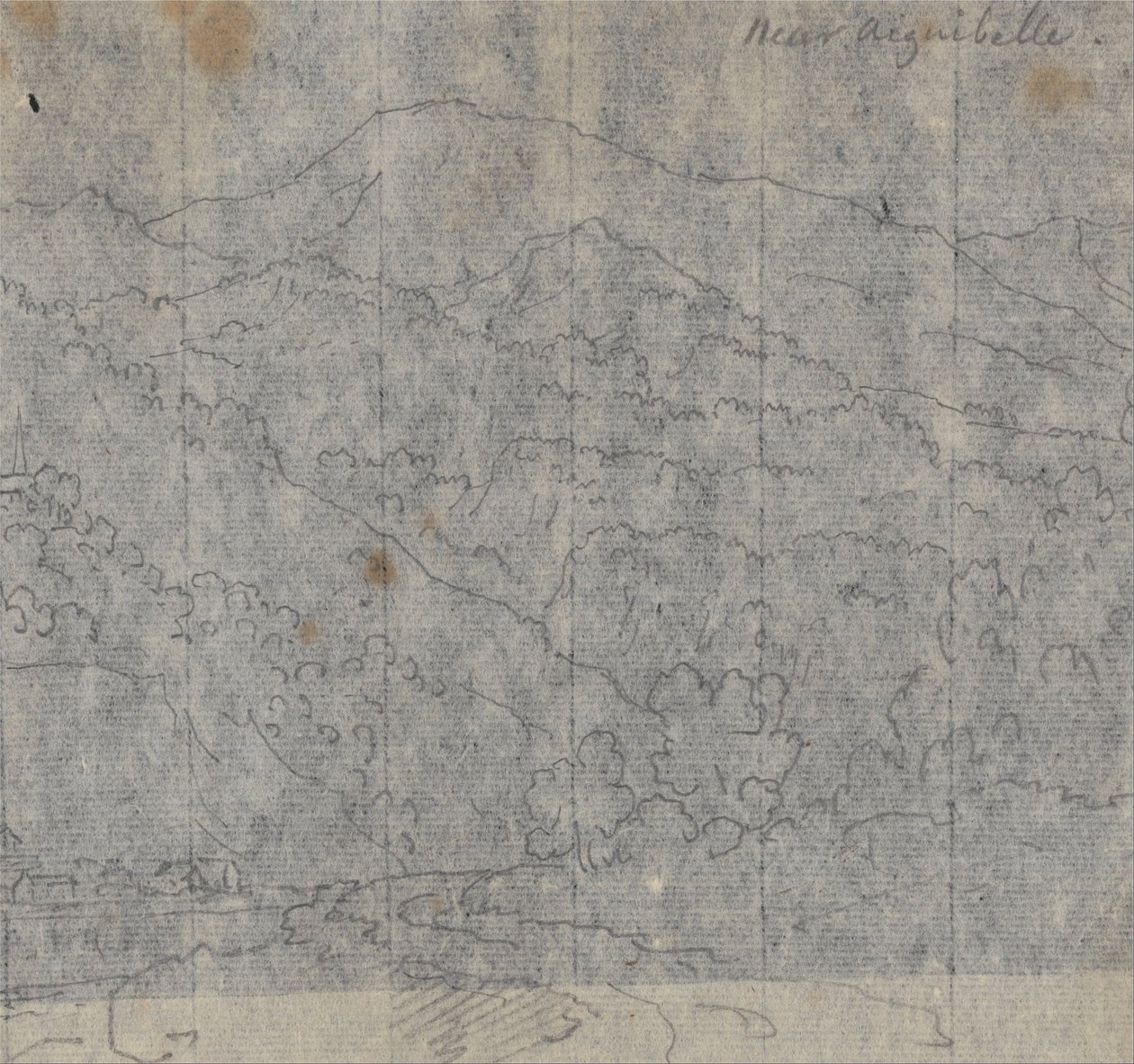 Aiguebelle közelében alkotó: John Robert Cozens