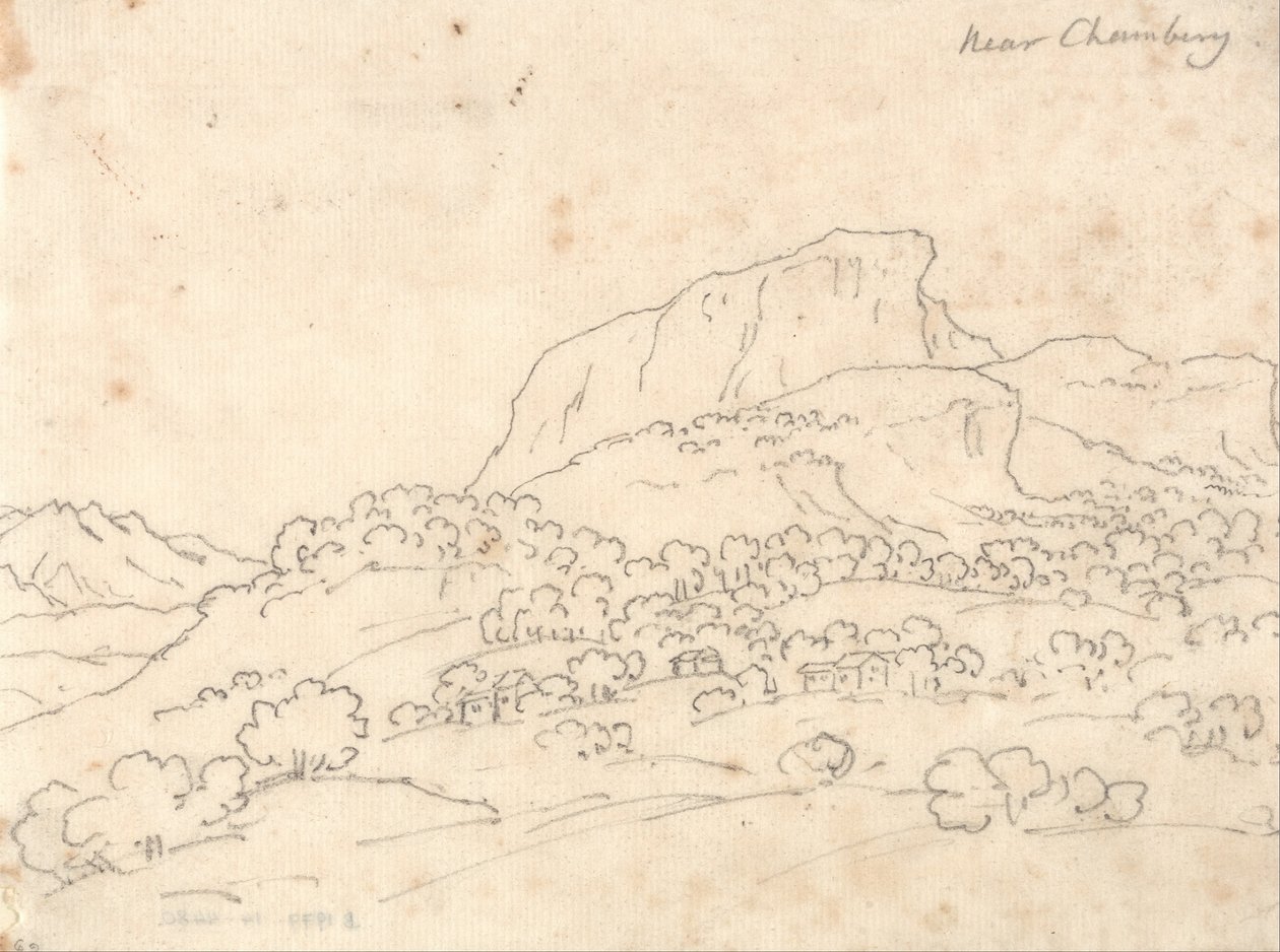 Chamberg közelében alkotó: John Robert Cozens