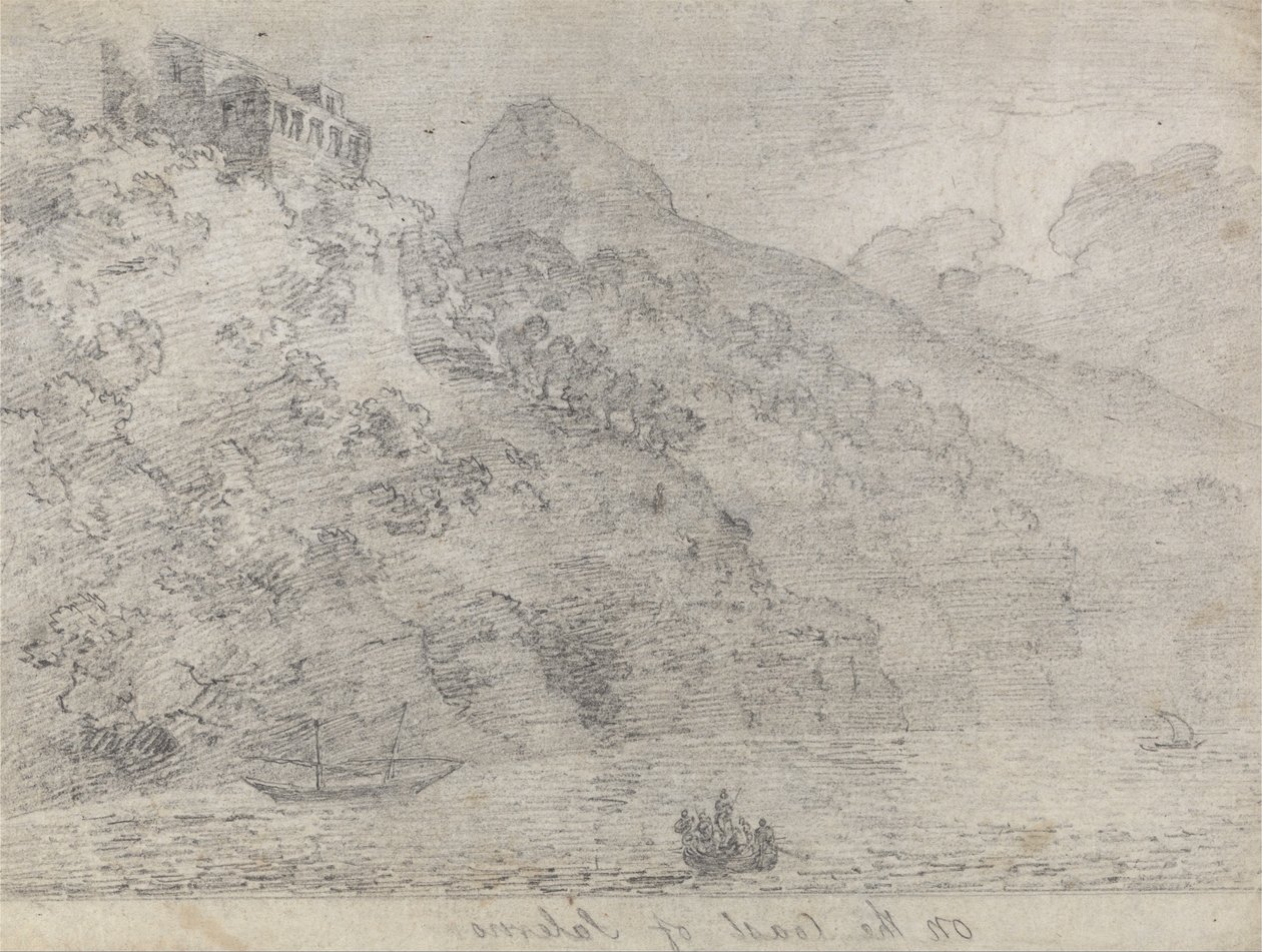 Salerno partján alkotó: John Robert Cozens