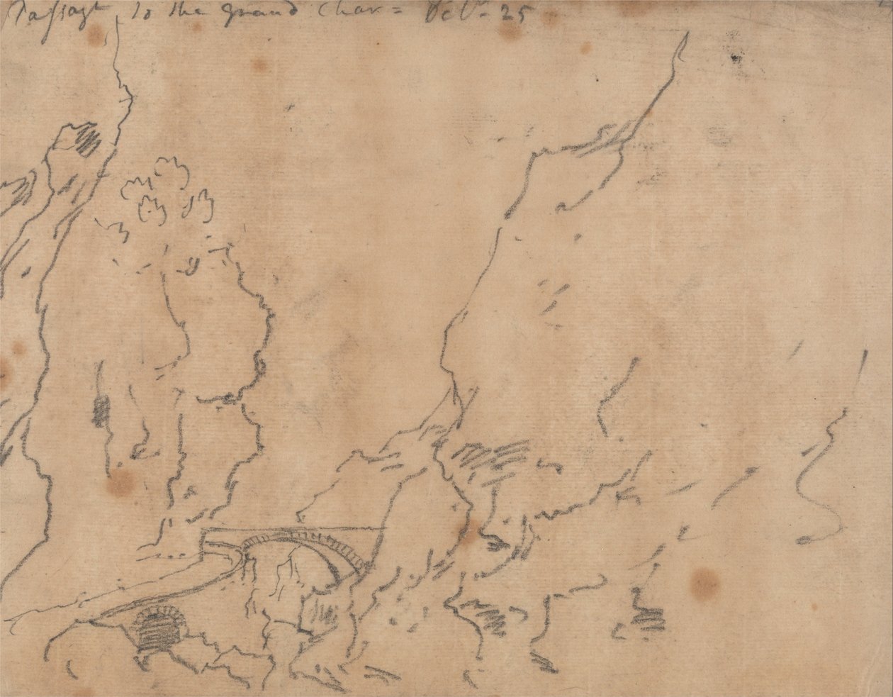 Átjáró a Grande Chartreuse -be alkotó: John Robert Cozens
