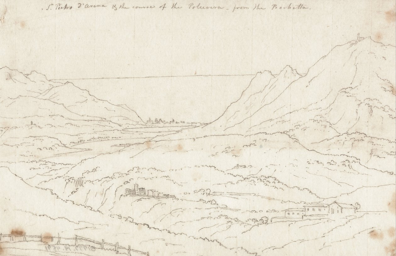 San Pierre adományozott alkotó: John Robert Cozens