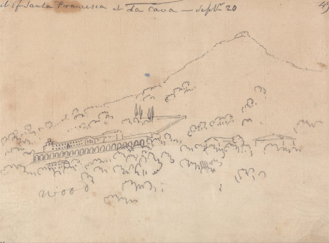 Santa Francesca, La Cava, szeptember 20 alkotó: John Robert Cozens