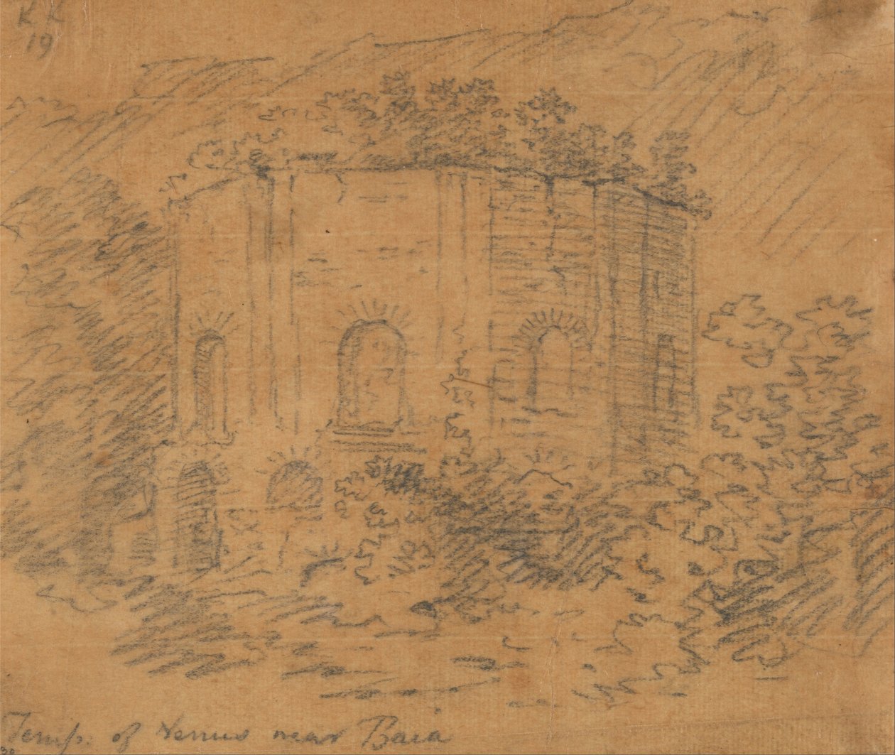 Vénusz temploma Baia közelében alkotó: John Robert Cozens