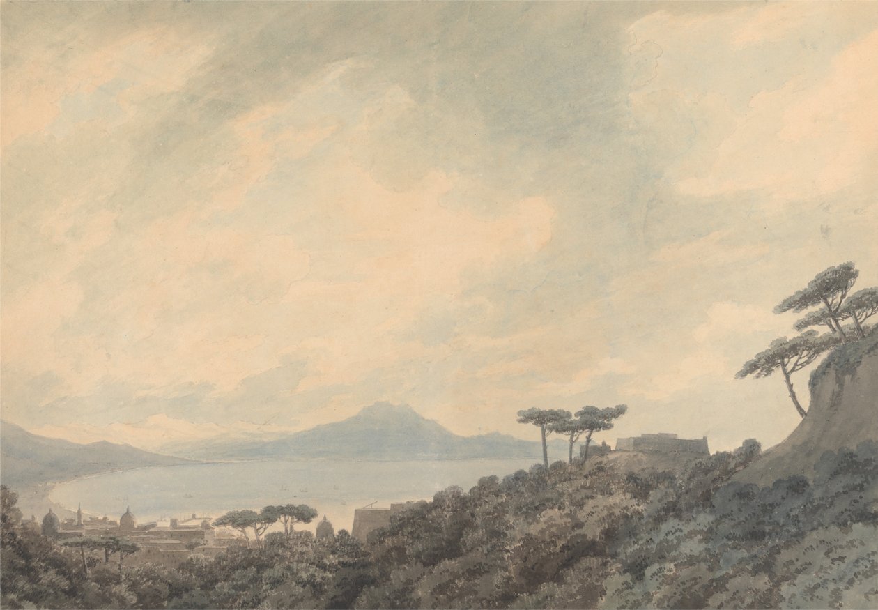 A Nápolyi -öböl Capodimonte -ból alkotó: John Robert Cozens