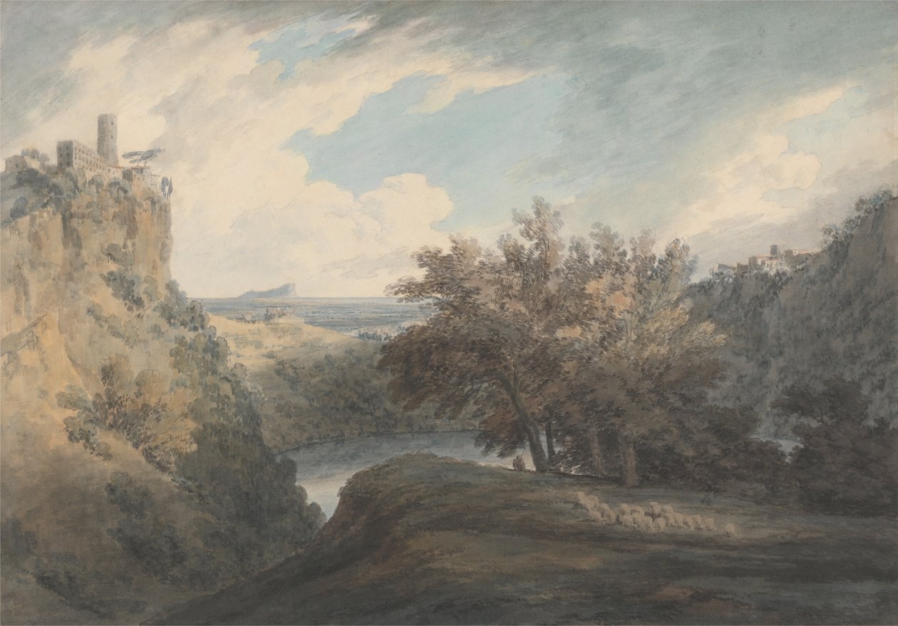A Nemi -tó alkotó: John Robert Cozens