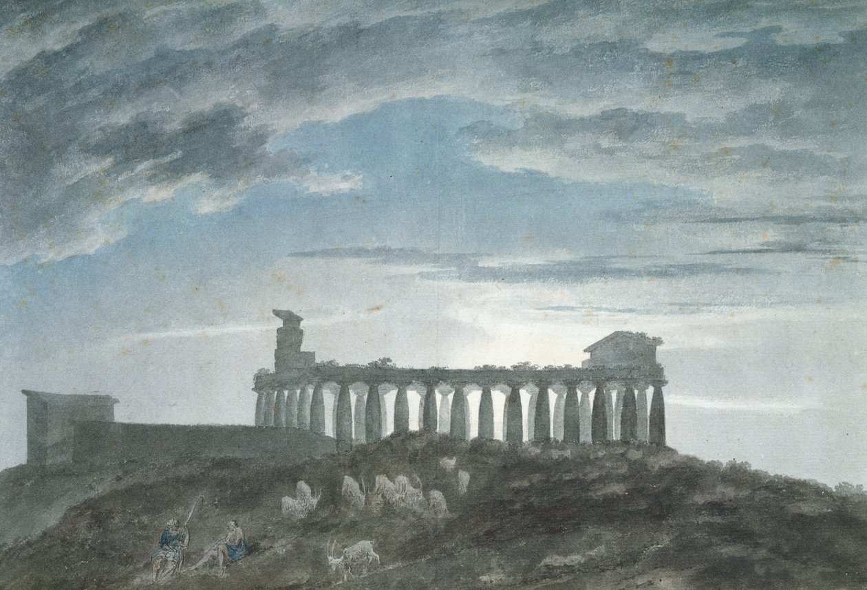 A paestumi kis templom alkotó: John Robert Cozens