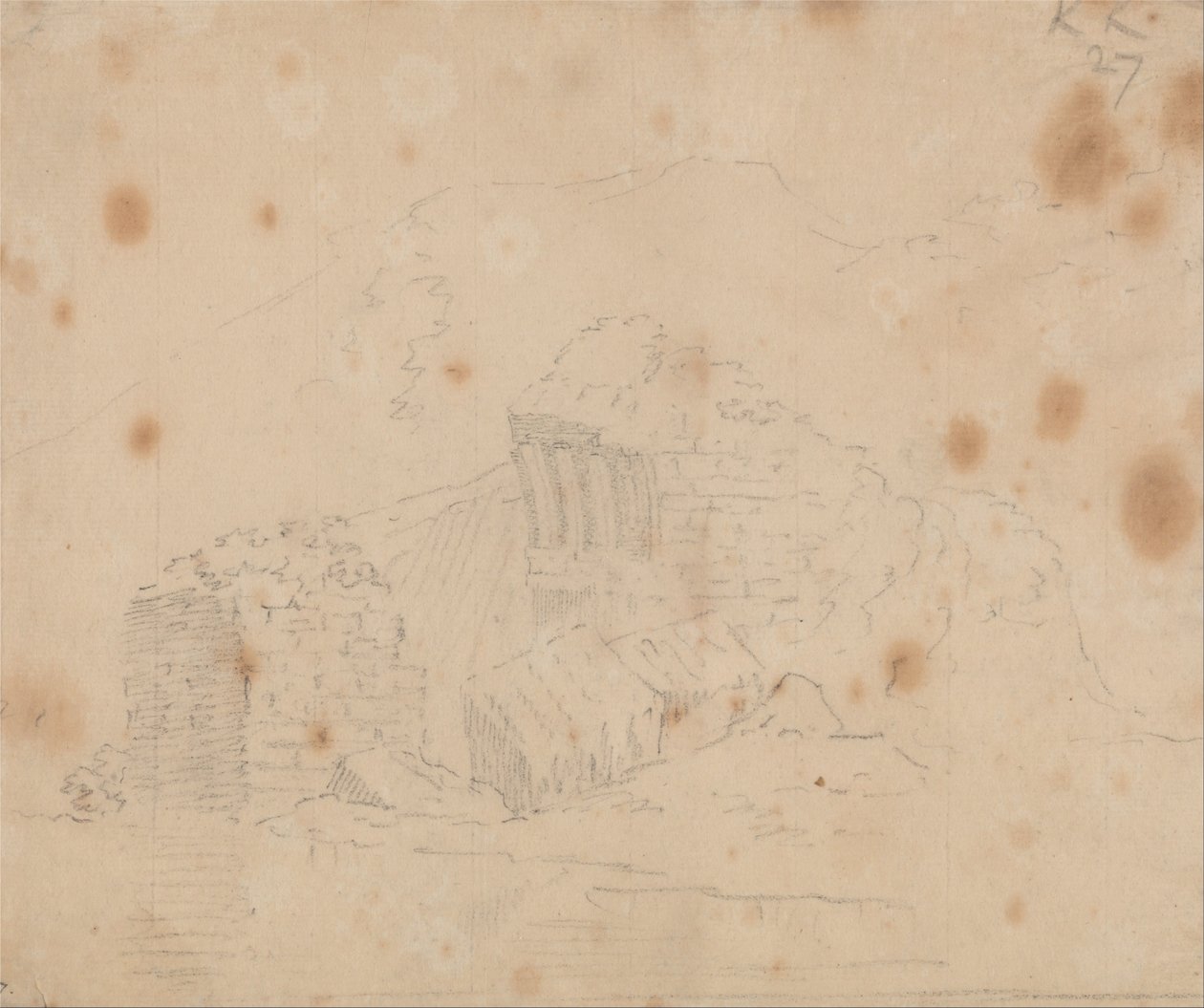 Ismeretlen romok alkotó: John Robert Cozens
