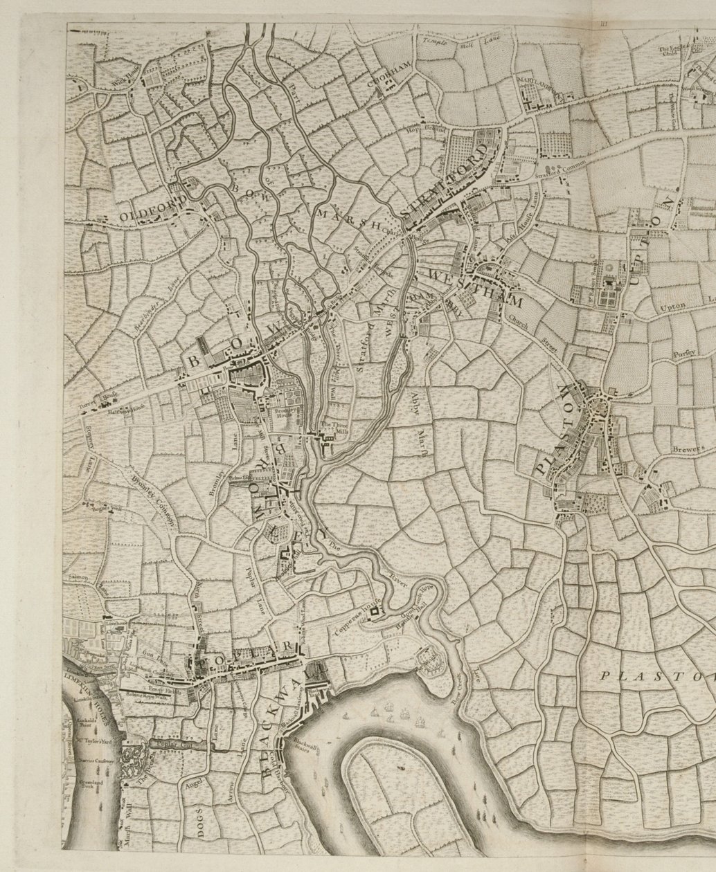 Stratford, London, 1746 alkotó: John Rocque