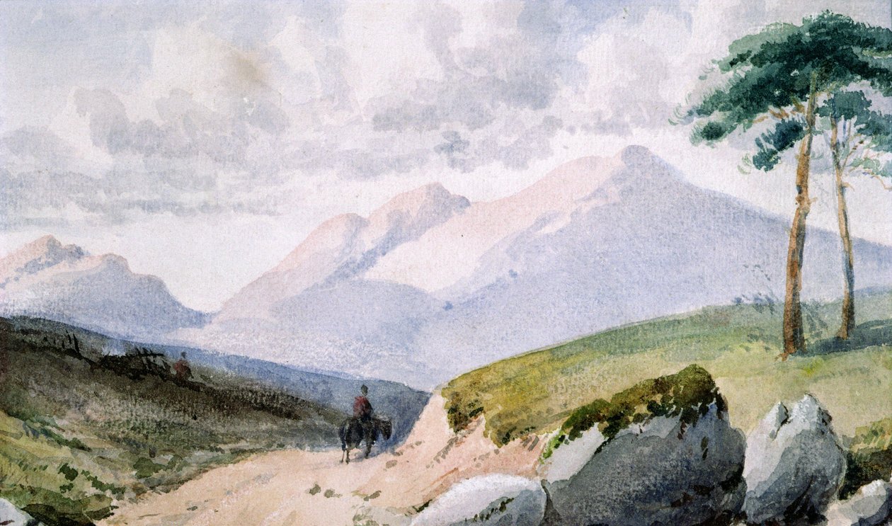 Hegyvidéki táj alkotó: John Ruskin