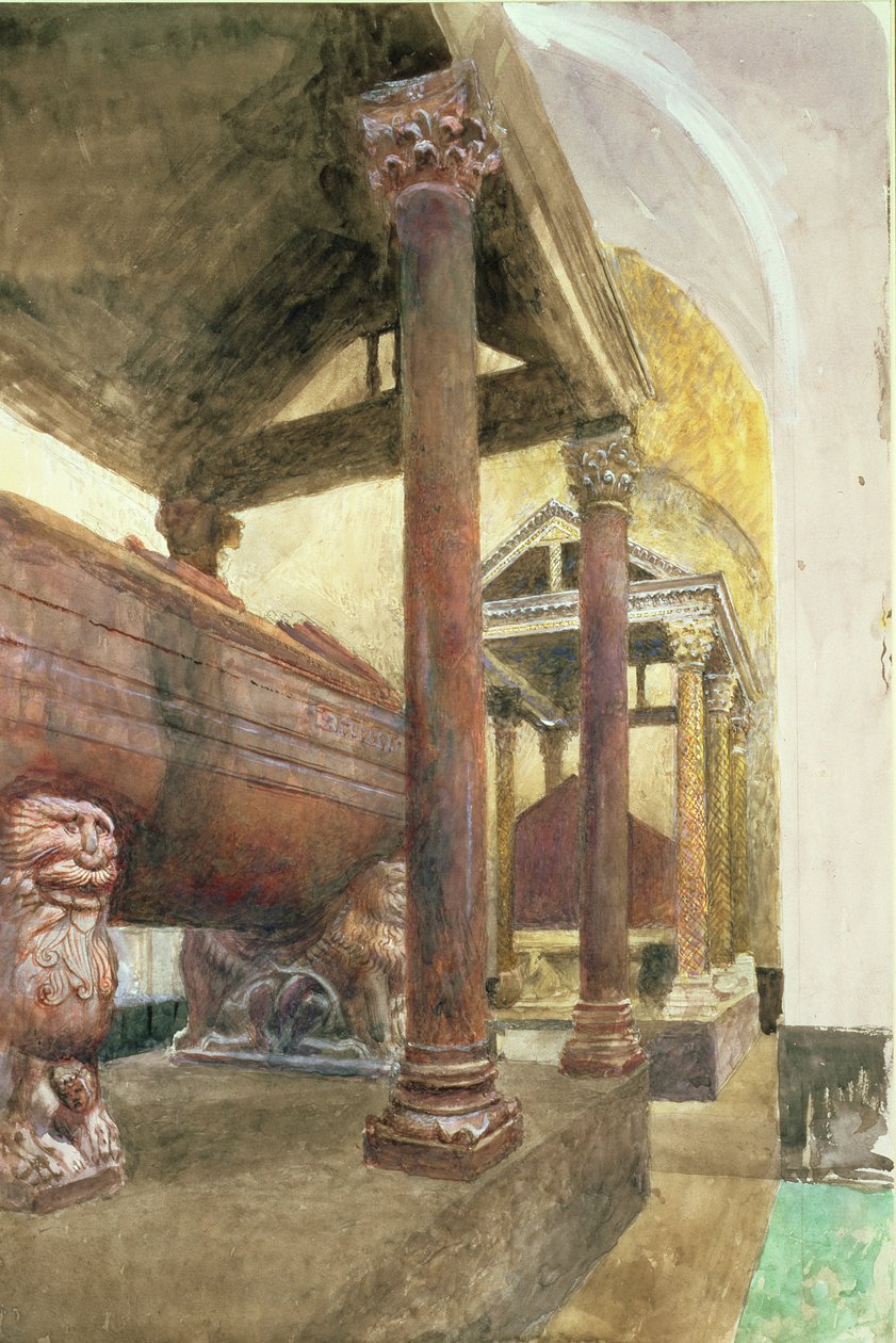 II. Frigyes sírja, Palermói katedrális, Szicília, 19. század alkotó: John Ruskin