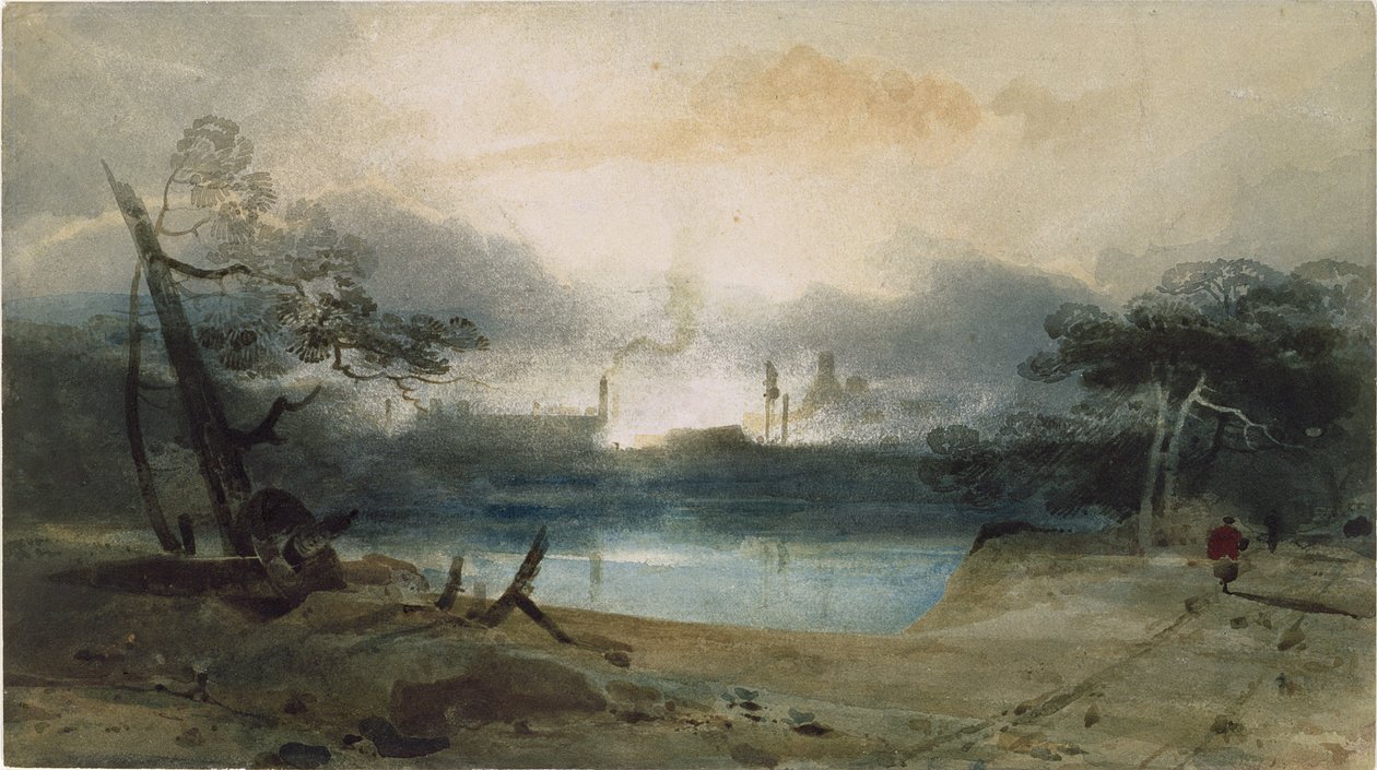 Bedlam kemence Irongate közelében, Shropshire alkotó: John Sell Cotman