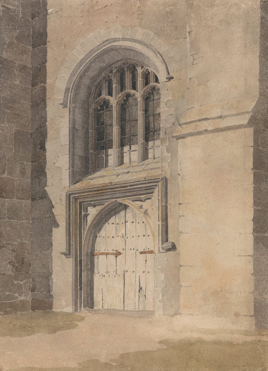 A templom kapuja és ablaka alkotó: John Sell Cotman