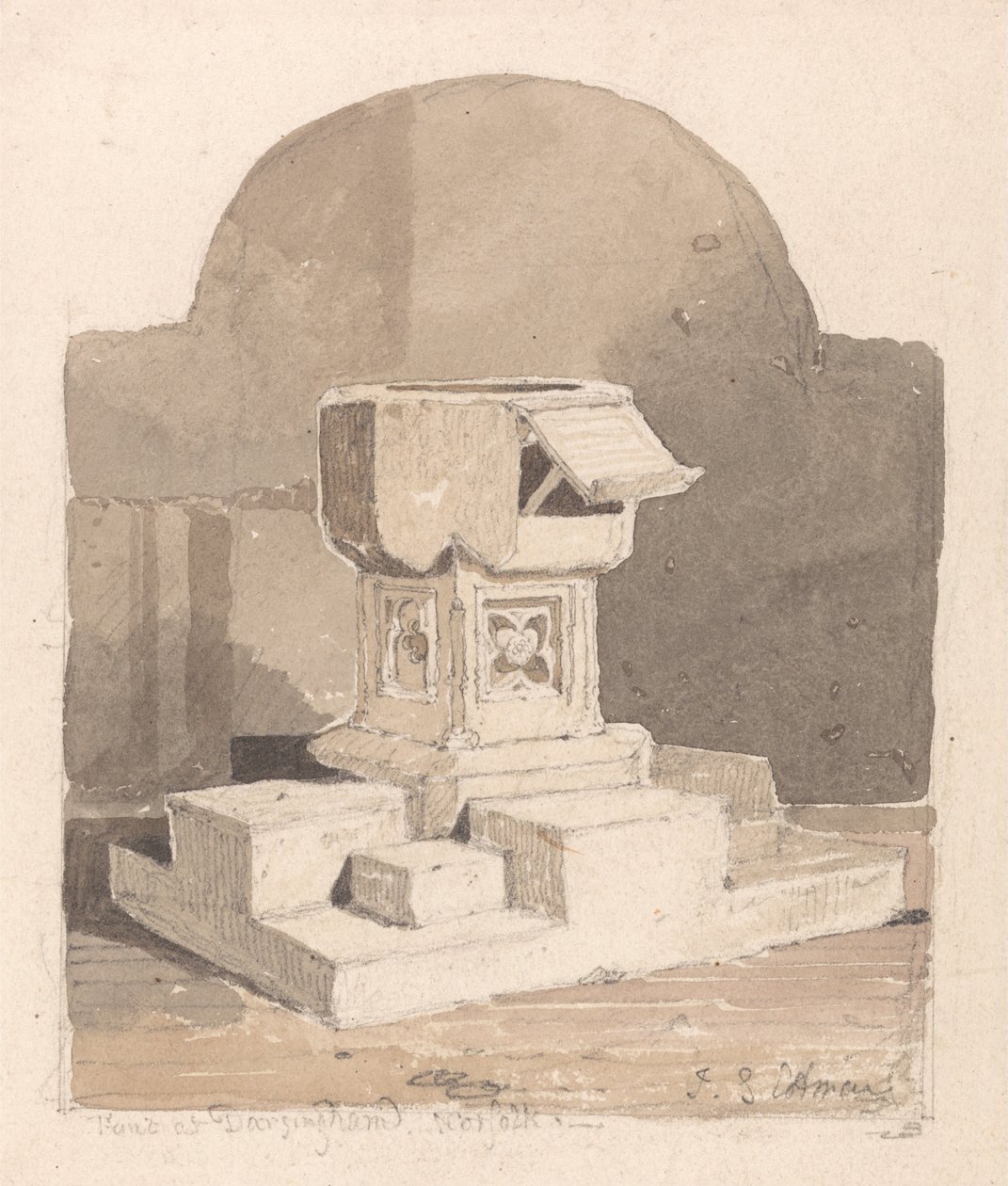 Betűtípus: Dersingham Church, Norfolk alkotó: John Sell Cotman