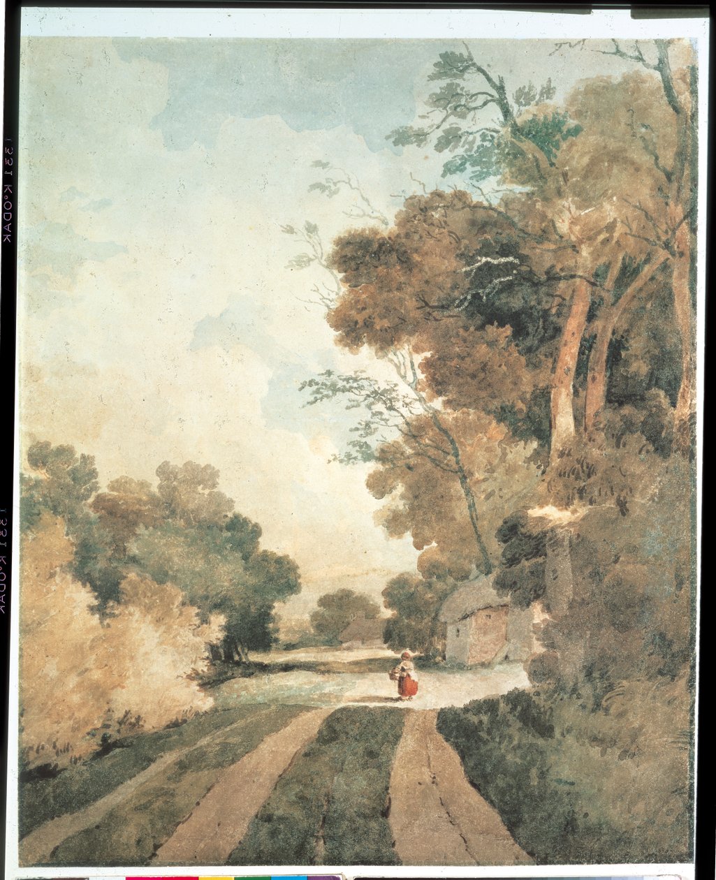 Tájkép nyaralókkal alkotó: John Sell Cotman