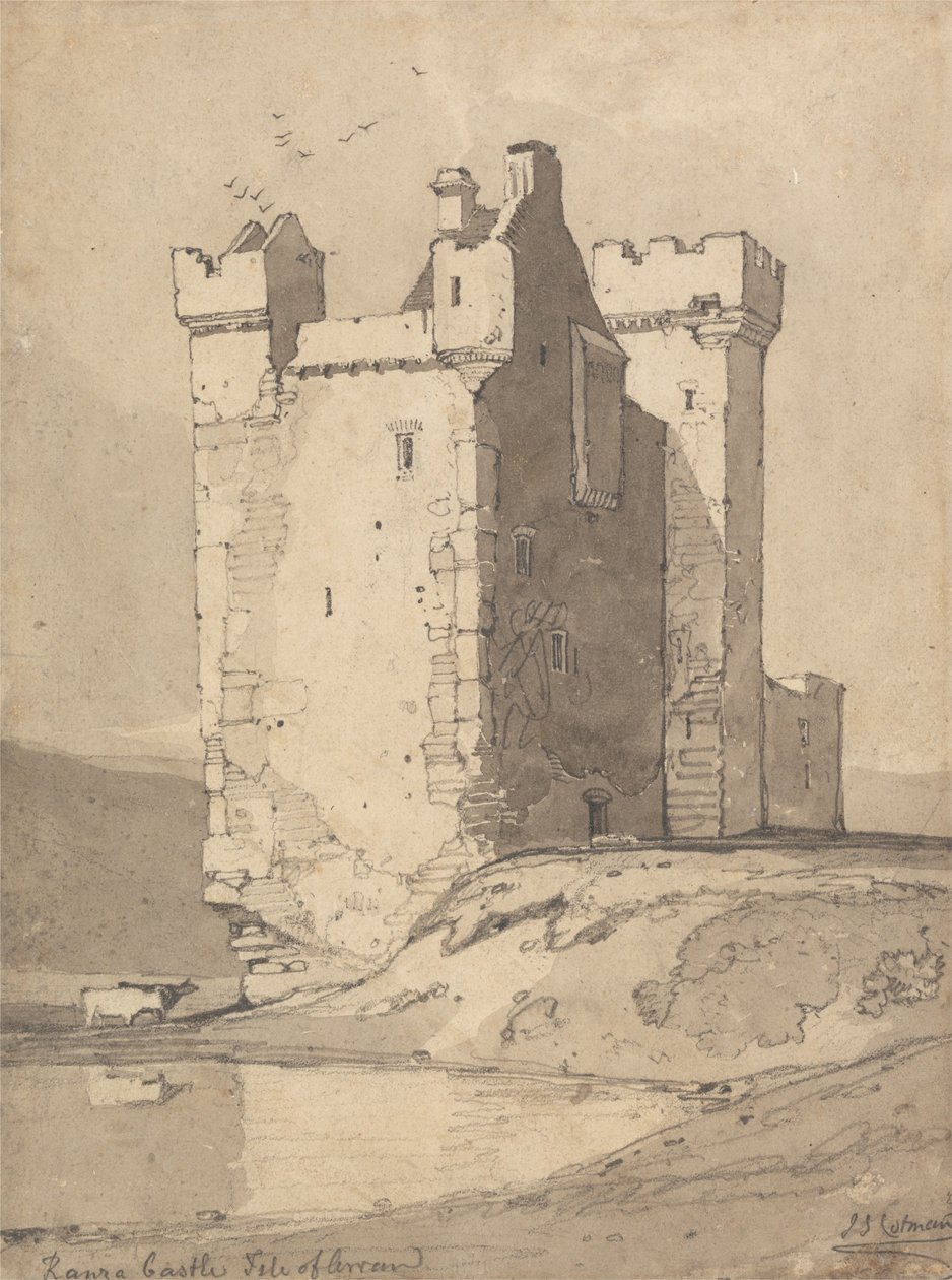 Loch Ranza kastély, Arran -sziget, Skócia alkotó: John Sell Cotman
