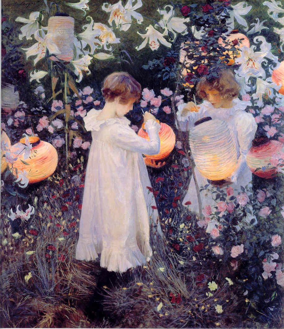 Szegfű, Lily, Lily, Rosen Német: Nelke, Lilie, Lilie, Rosen alkotó: John Singer Sargent