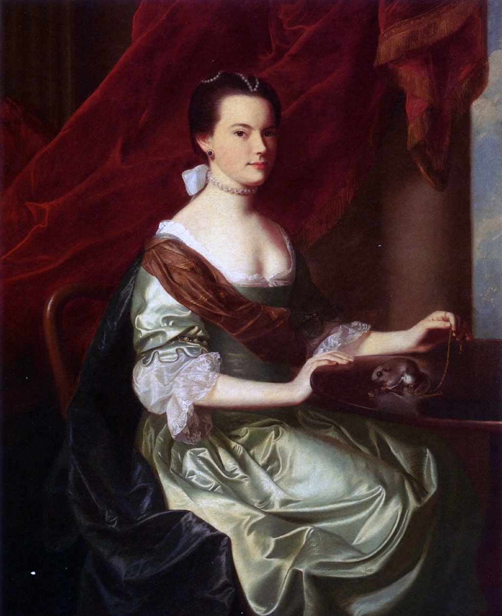 Mrs. Theodore Atkinson Jr. (Frances Deering Wentworth), 1765 alkotó: John Singleton Copley