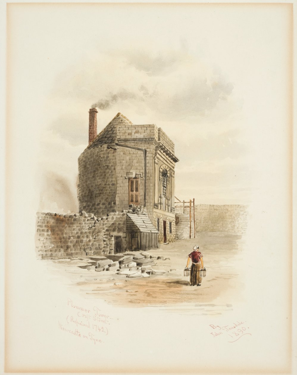 Plummer Tower, Croft Street, Newcastle upon Tyne (testszín) alkotó: John Teasdale