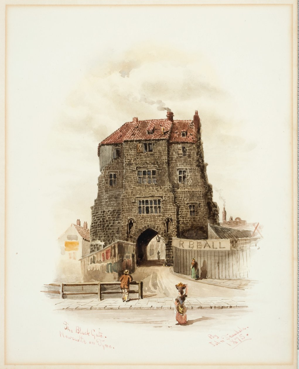 The Black Gate, Newcastle upon Tyne (testszín) alkotó: John Teasdale
