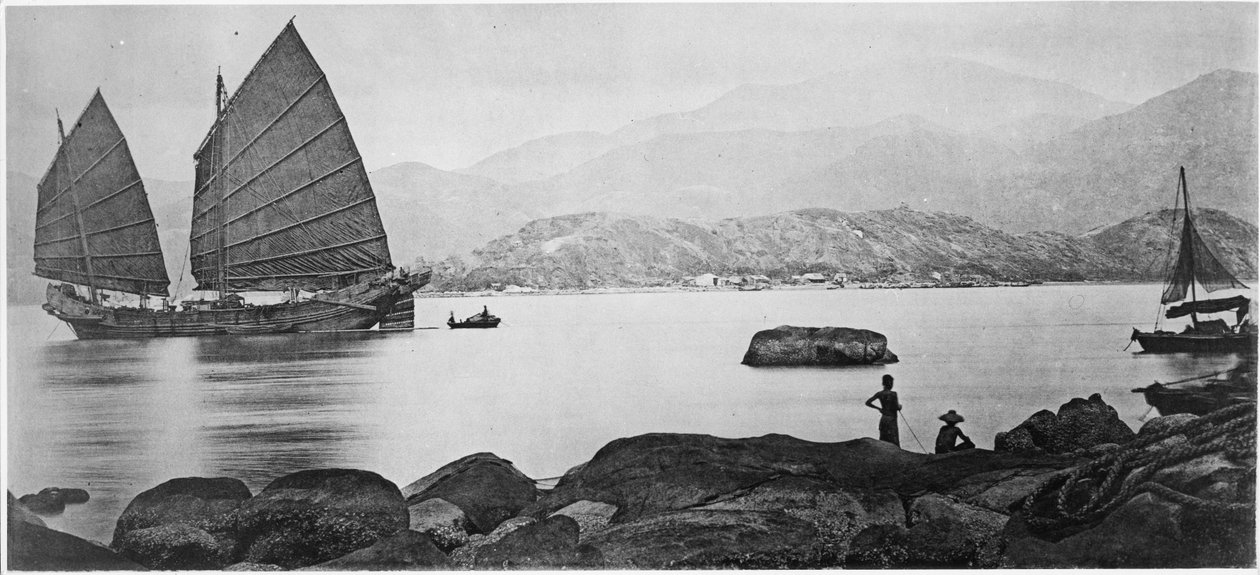 Egy kantoni dzsunka, 1867-72 körül alkotó: John Thomson