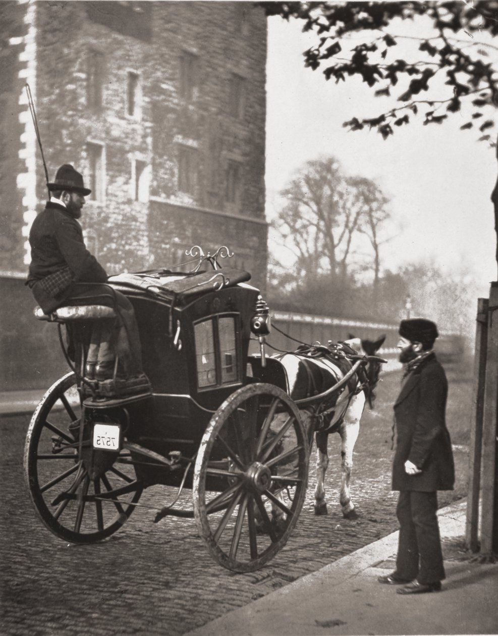 Londoni taxisok, J. Thomson és Adolphe Smith "Street Life in London" című művéből, 1877. alkotó: John Thomson