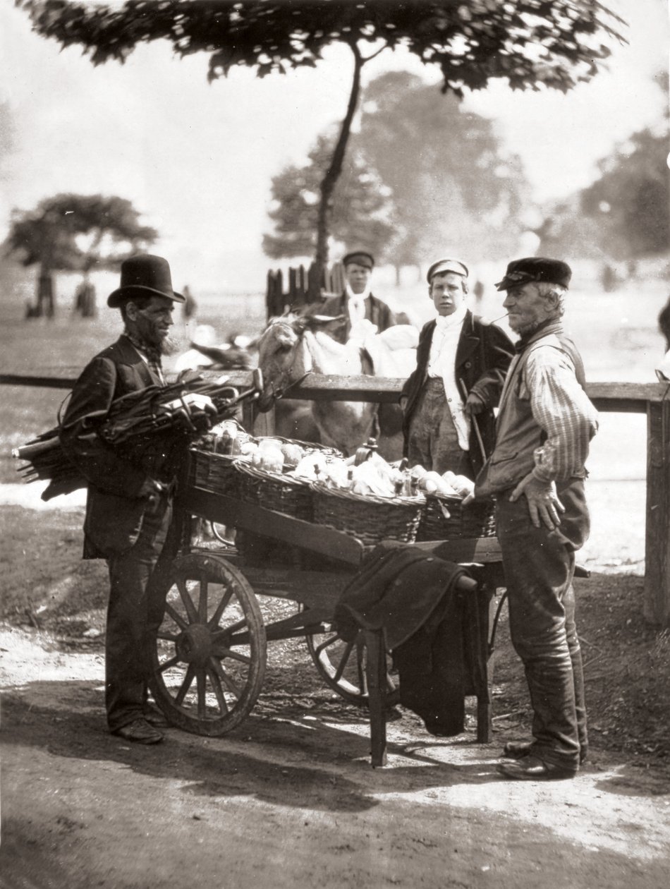 Mush-Fakers and Ginger-Beer Makers, "Street Life in London", J. Thomson és Adolphe Smith, 1877 alkotó: John Thomson