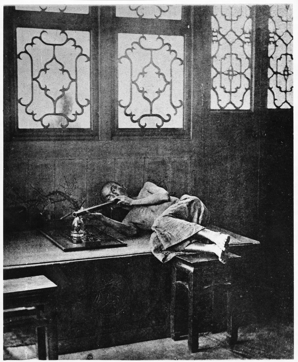 Ópiumdohányzó, 1867-72 körül alkotó: John Thomson