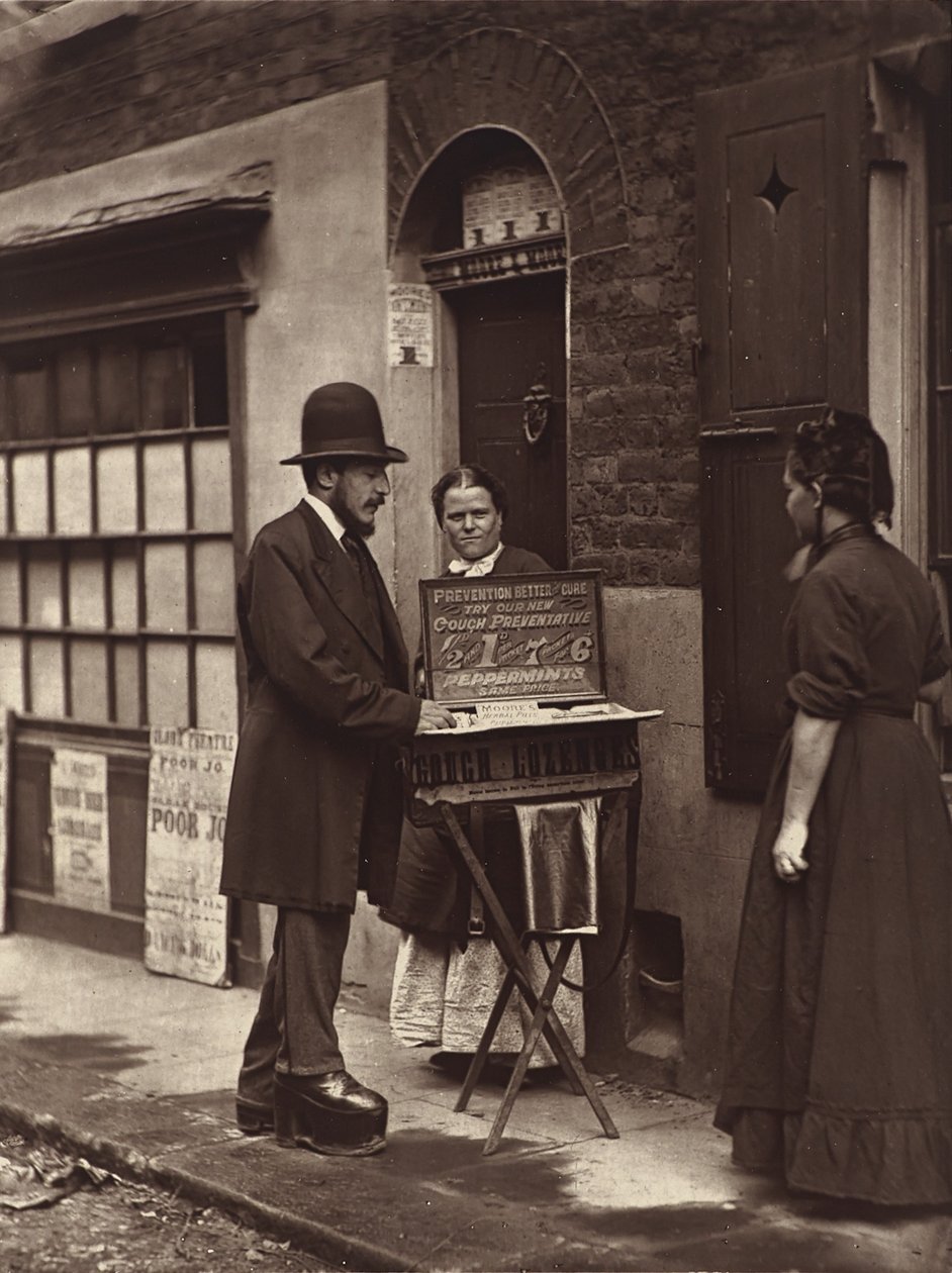 Utcai doktor, 1876 (woodburytype) alkotó: John Thomson