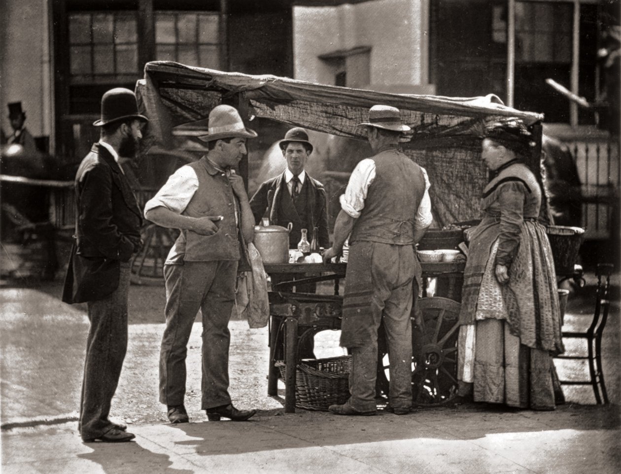 A Shell-fish eladói, J. Thomson és Adolphe Smith „Street Life in London” című művéből, 1877 alkotó: John Thomson